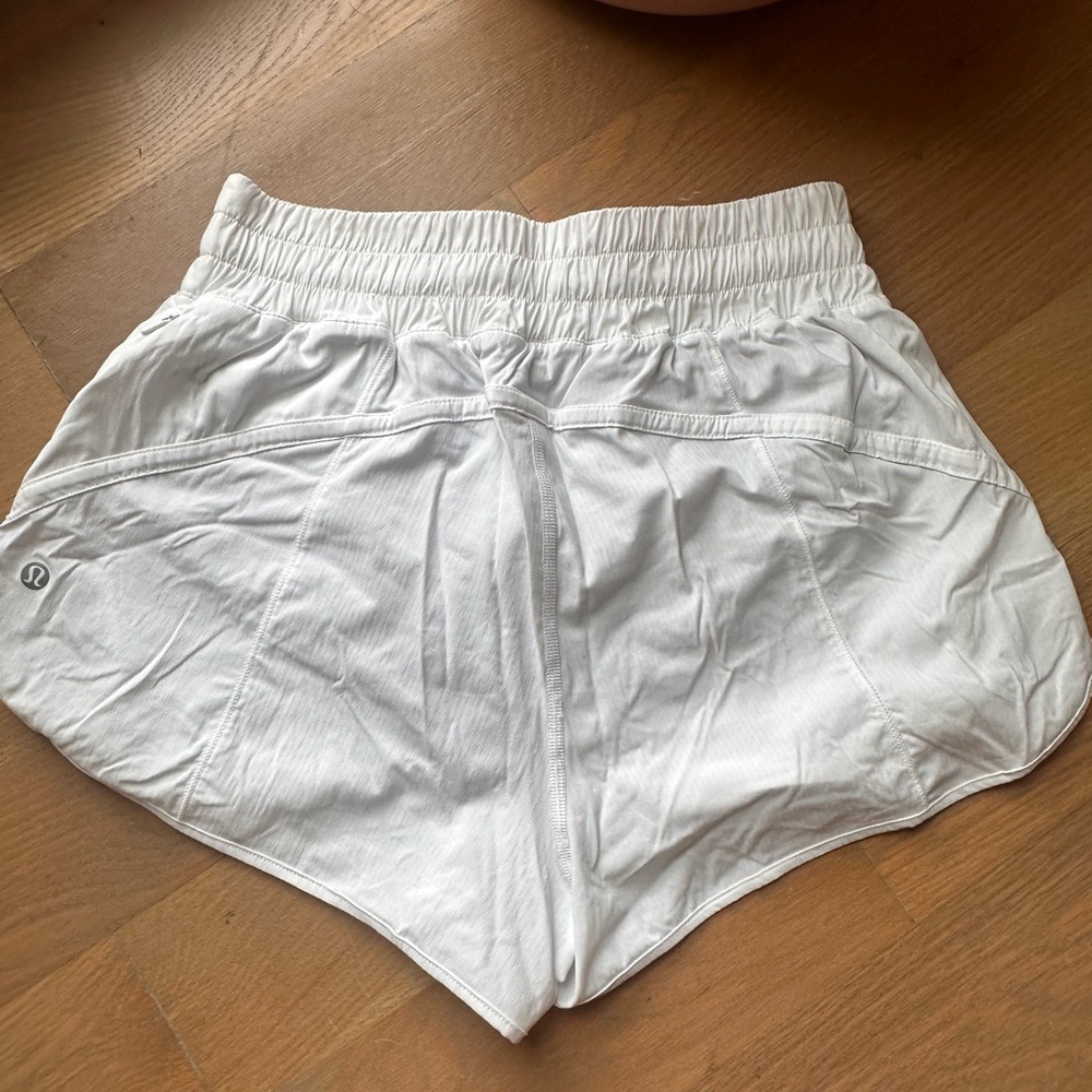 Lululemon Athletica White Athletic Shorts
